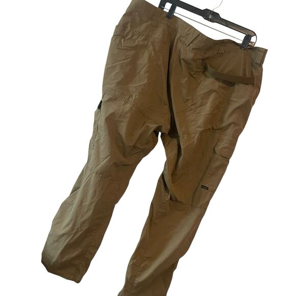 511 Tactical Pants Men 44x32 Chino Brown Ripstop Workwear Pockets Utility Hiking - Picture 8 of 9